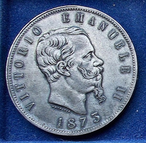 Vittorio emanuele 5 lire - vittorio, ii.