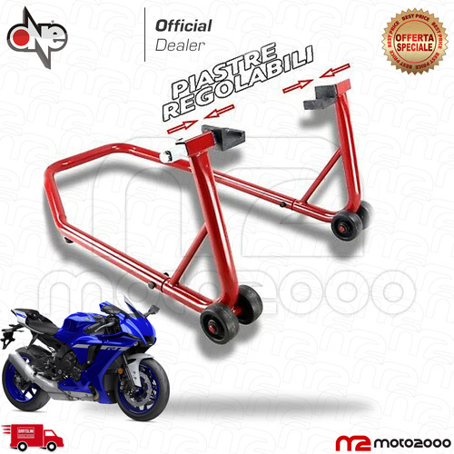 Cavalletto alza moto rosso - alza,