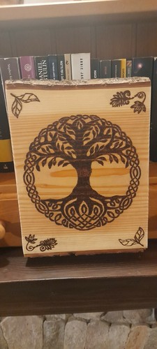 Legno abete con corteccia - legno, di