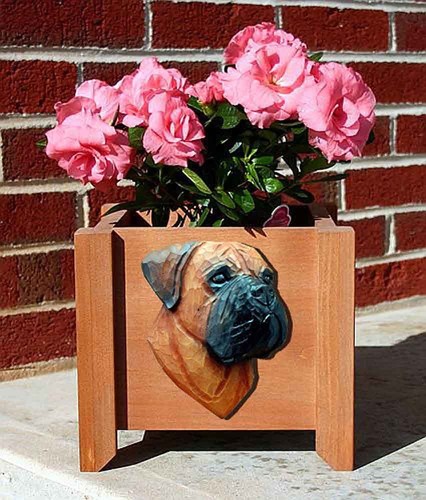 Fioriera mastino toro vaso - , da