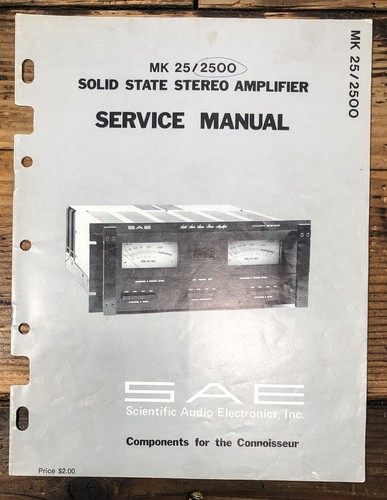 Sae 2500 amplificatore - sae,