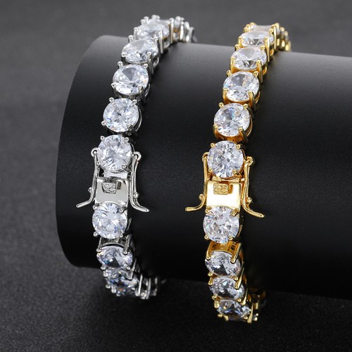 Bracciale tennis tondo catena - bracciale,