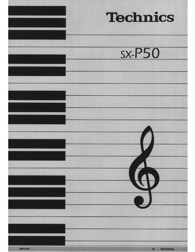 Technics p50 digital piano - sx-p50,