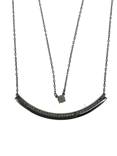 Swarovski necklace slv top - swarovski, necklace/-/slv/top