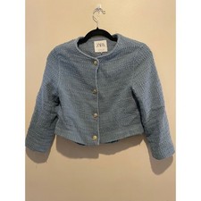 Blazer formale fantasia blu