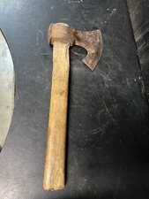 Antica Ascia Accetta Taglio Legno Falegname Attrezzo Collezione Vintage Old