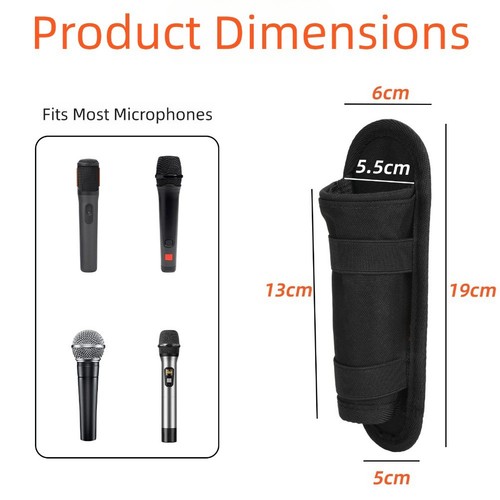 Custodia porta microfono clip - microfono,