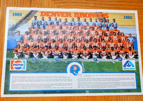 Poster vintage nfl 1985 - nfl, denver