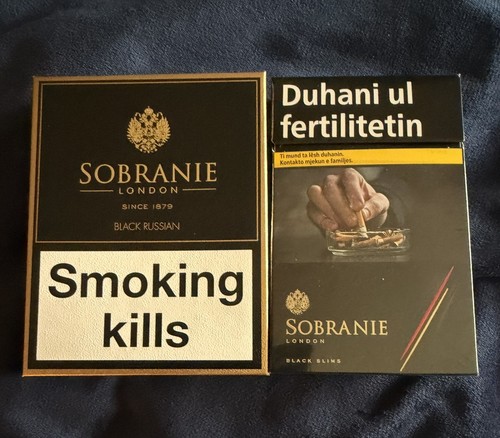 Rare sobranie london black - of,