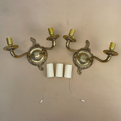 Coppia applique antiche - applique,