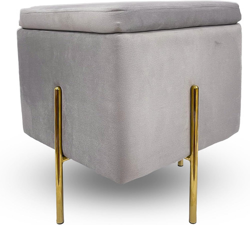 Pouf contenitore velluto - contenitore, in