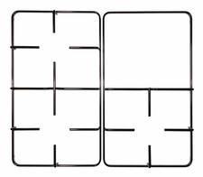 Kit 2 Griglie per Cucina Piano Cottura SAMET OCEAN 3 Fuochi + Piastra elettrica