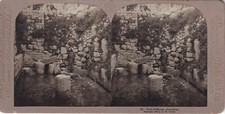 STEREOVIEW - Gerusalemme Palestina - Piscina di Siloe 1903 C.H.Tombe