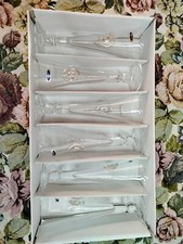 Set 6 bicchieri flute con inserti in argento 925 MAI USATI