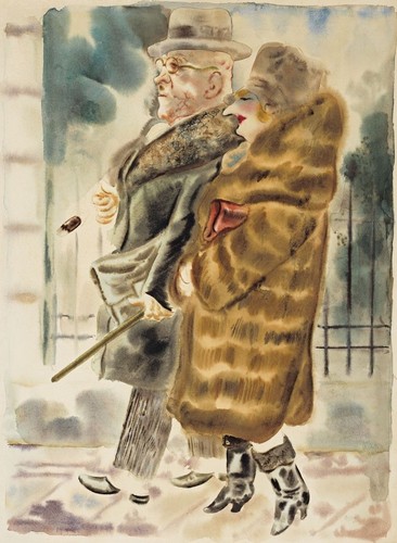 Coppia george grosz stampa - grosz,
