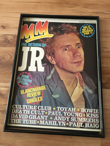 John lydon 1983 - a3, framed