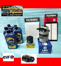 KIT TAGLIANDO NISSAN QASHQAI II J11 14  1.5 DCI 81 KW 110 CV 5 ELF 5W30 + FILTRI