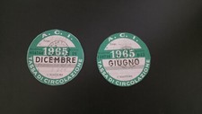 BOLLO AUTO ACI vintage del giugno 1965 in ottimo stato. originale.