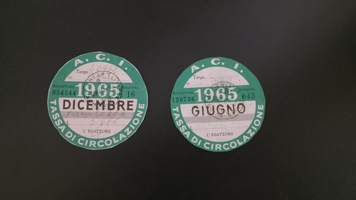 Bollo auto aci vintage - aci, del