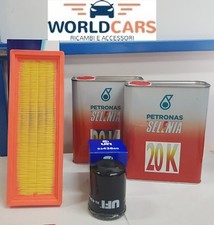 KIT TAGLIANDO 2 FILTRI UFI 4 LT SELENIA 20K FIAT GRANDE PUNTO 1.2 1.4 BENZINA 
