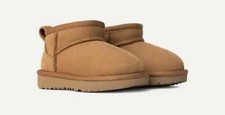 Bambini UGG Classic Ultra Mini T/1130750T Castagno 100% Originale Nuovo