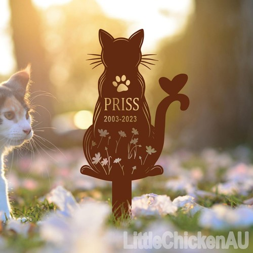 Custom cat pet memorial garden - custom,