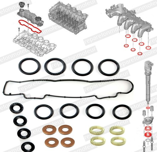 Kit joint injecteur - kit, culbuteur