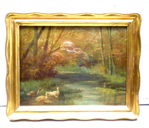 Antico quadro olio tela - olio,