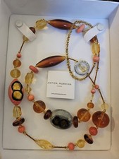 Collana Lunga Antica Murrina Venezia  autentico Made in Italy.