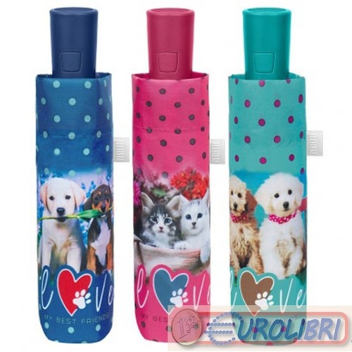 Ombrello donna mini cani - ombrello,