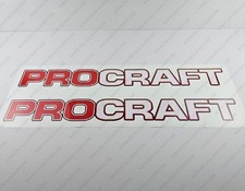 PROCRAFT LOGO RED DECALS