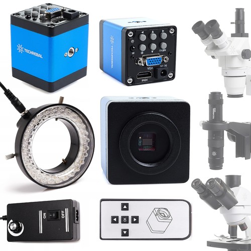 Set microscopio con telecamera - con,