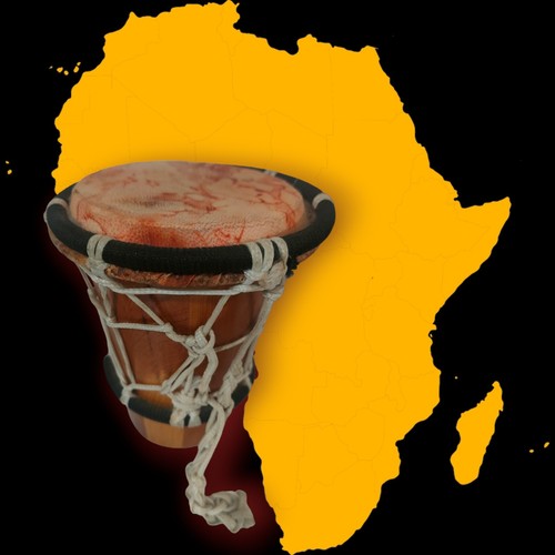 Bongo africano legno - , diametro