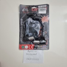 PARALEVE MOTO SCOOTER PROTEZIONE LEVE FRENO FRIZIONE ALLUMINIO CNC Nero