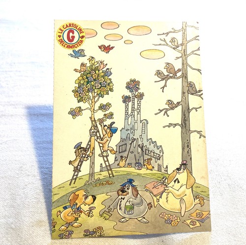 Cartolina disegni gino gavioli - disegni,