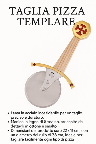 Taglia pizza templare - , acciaio