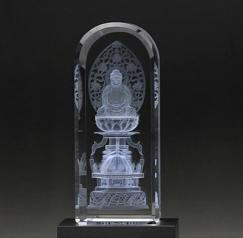 Statua buddha cristallo - buddha,