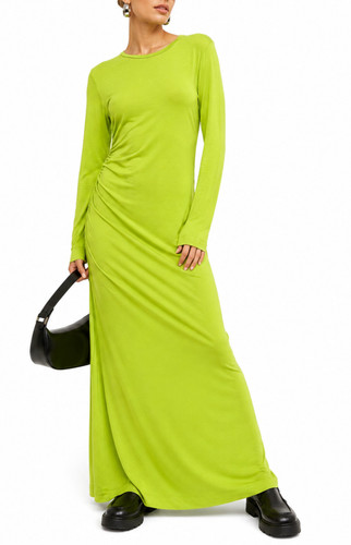 Ganni green lyocell jersey - green,