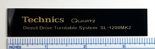 Technics 1200mk2 distintivo - sl-1200mk2,