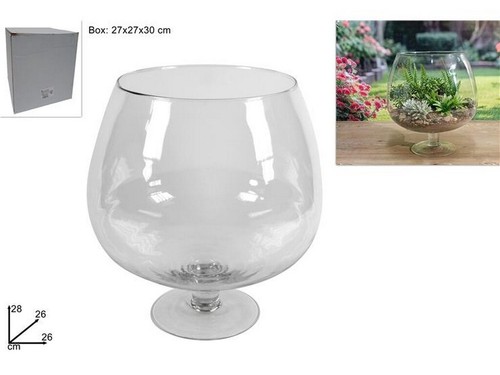 Vaso fiori due esse vetro - due,