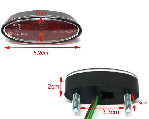 Fanale posteriore moto mini