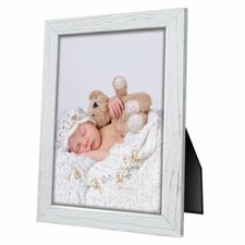 Portafoto da tavolo in legno shabby WHITE