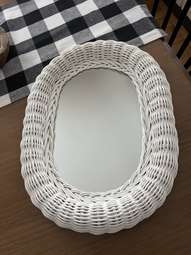 Specchio vintage ovale con