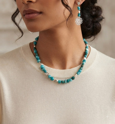 Collana donna orecchini in - e,