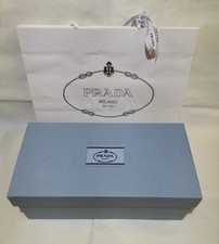 Scatola Prada Milano con sacchetto carta crespa e nastrino EMPTY GIFT BOX LUSSO