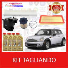 KIT TAGLIANDO 4 FILTRI + 4LT OLIO CASTROL MINI COOPER D R56 1.6D 90 109 CV
