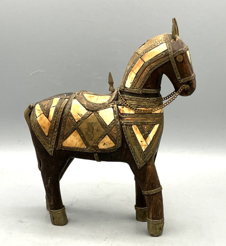 Cavallo corazzato legno - corazzato, in