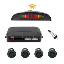 KIT 4 SENSORI DI PARCHEGGIO WIRELESS UNIVERSALI RETROMARCIA DISPLAY AUTO FURGONE