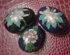 3 Uova da collezione in legno dipinte