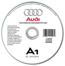 Audi A1 (8X) 2010-2018  manuale officina su cd repair manual on cd